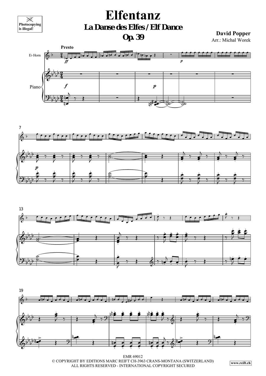 Elfentanz Elfentanz Horn scores gallery preview page 4