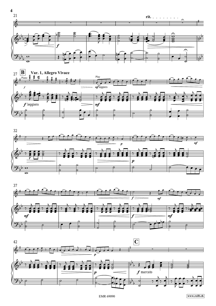 Dublin Variations Dublin Variations Alto Saxophone scores gallery preview page 6