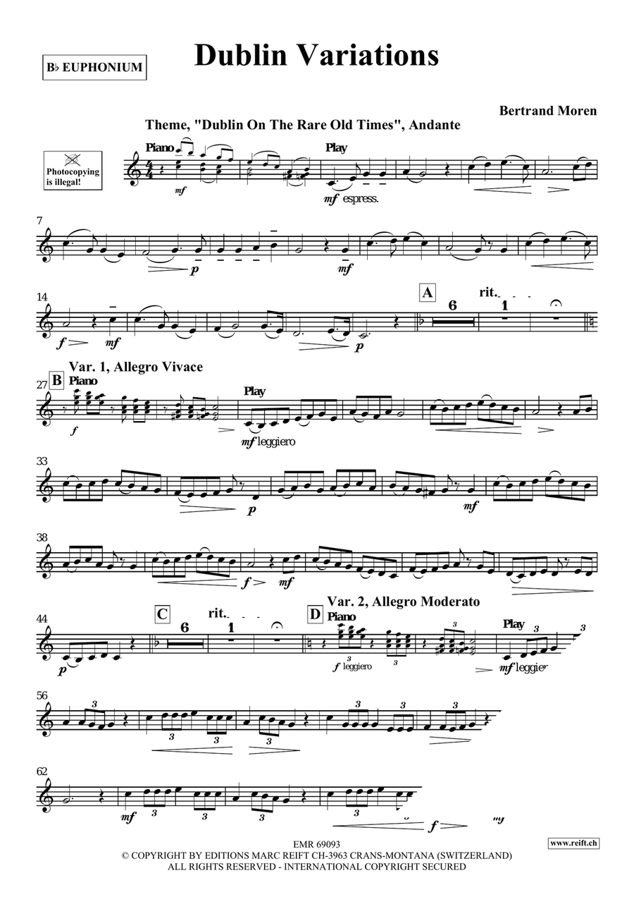 Dublin Variations Dublin Variations Euphonium scores gallery preview page 4