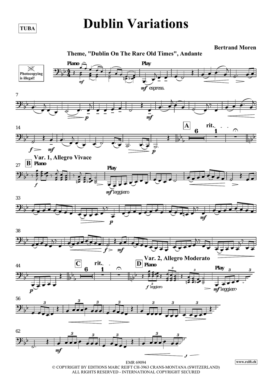 Dublin Variations Dublin Variations Tuba scores gallery preview page 4
