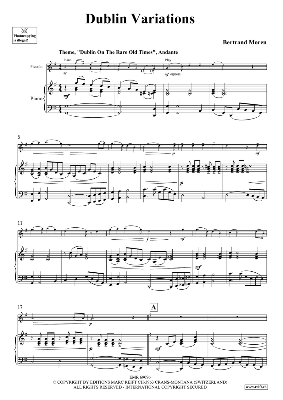 Dublin Variations Dublin Variations Piccolo scores gallery preview page 5