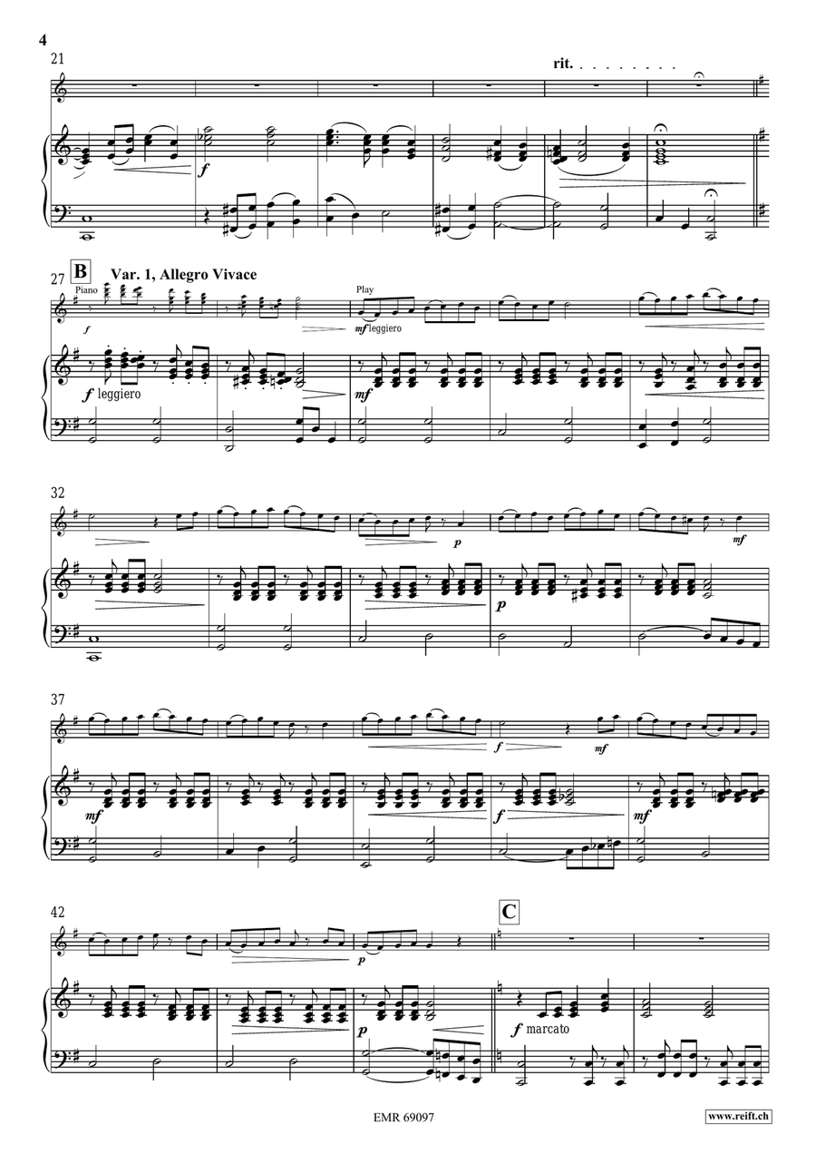Dublin Variations Dublin Variations Flute Solo scores gallery preview page 6