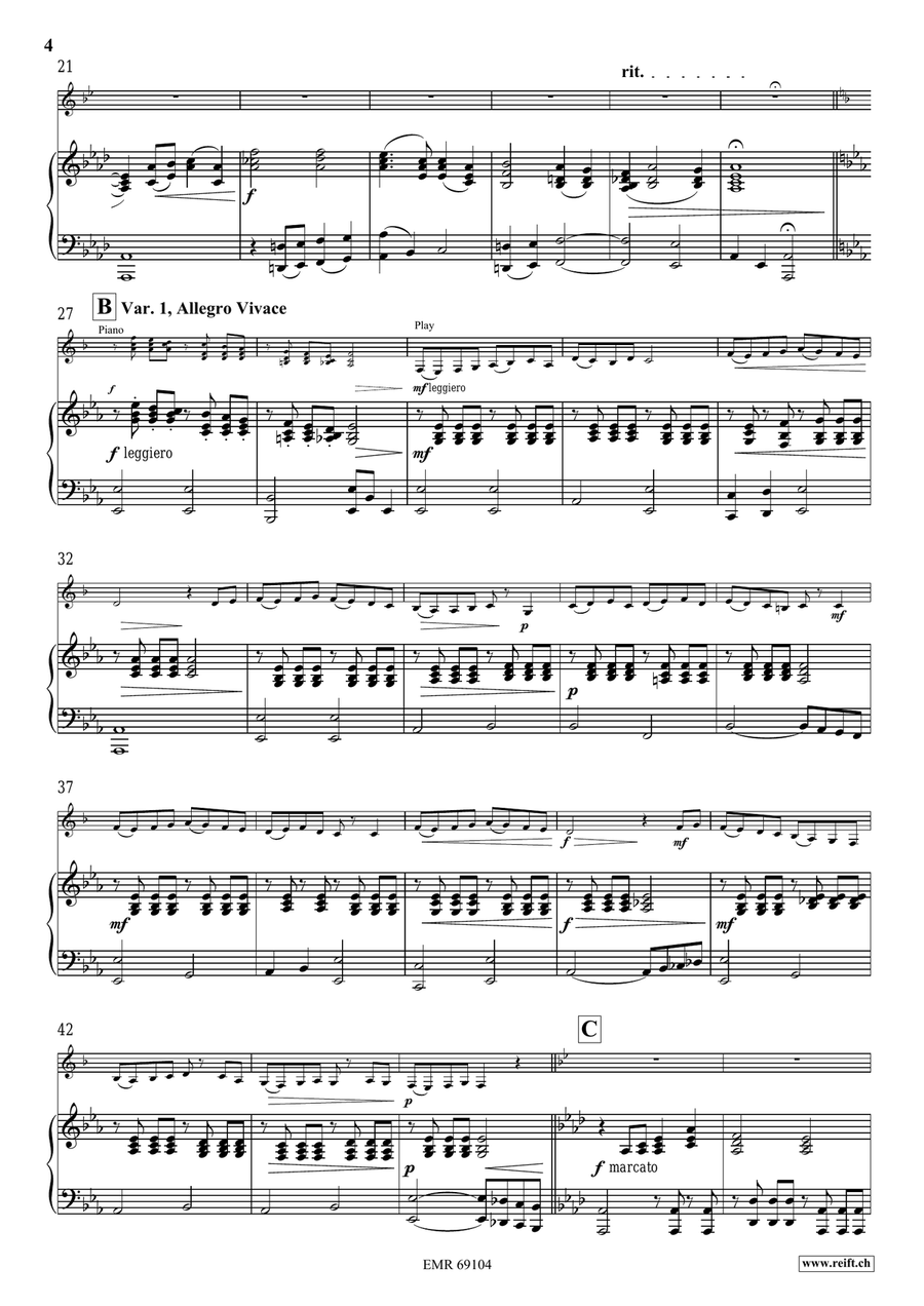 Dublin Variations Dublin Variations Bass Clarinet scores gallery preview page 6