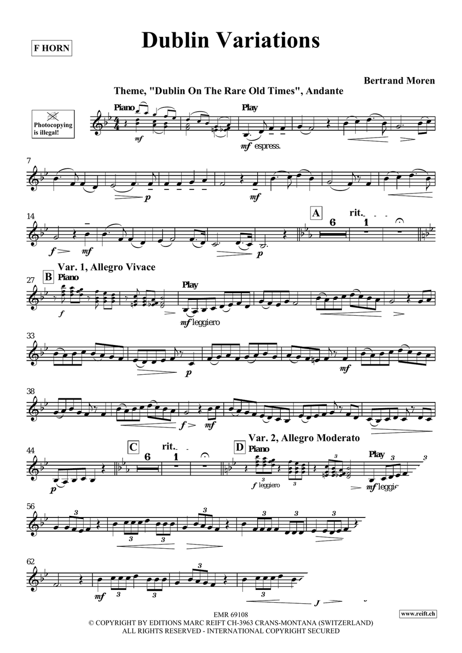 Dublin Variations Dublin Variations Horn scores gallery preview page 4