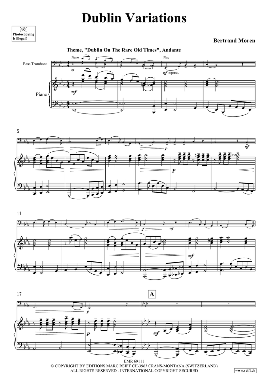 Dublin Variations Dublin Variations Bass Trombone scores gallery preview page 5