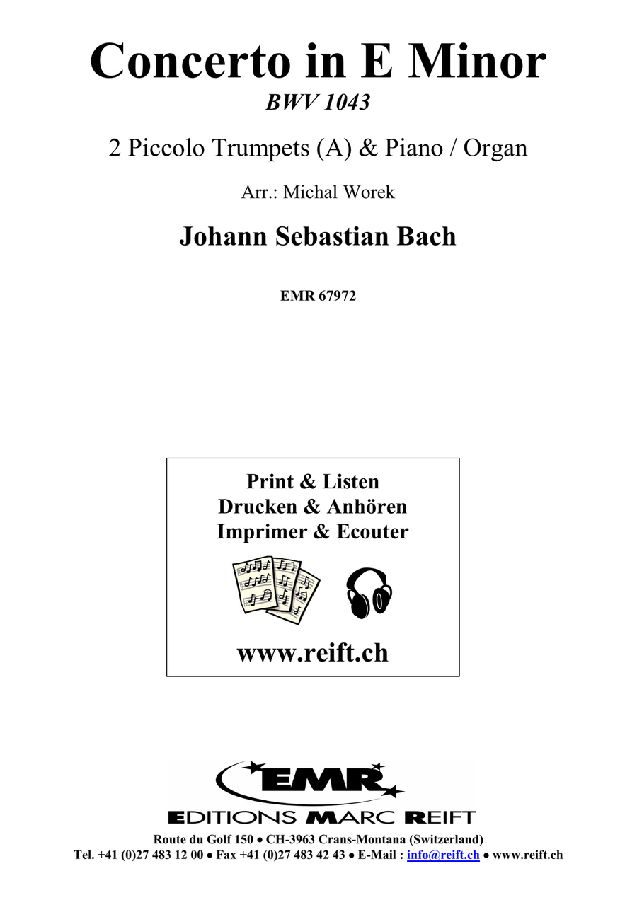 Concerto in E Minor Concerto in E Minor Piccolo Trumpet scores gallery preview page 2