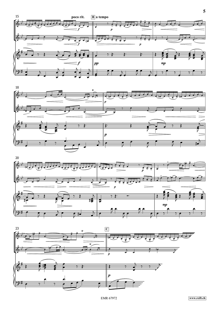Concerto in E Minor Concerto in E Minor Piccolo Trumpet scores gallery preview page 5
