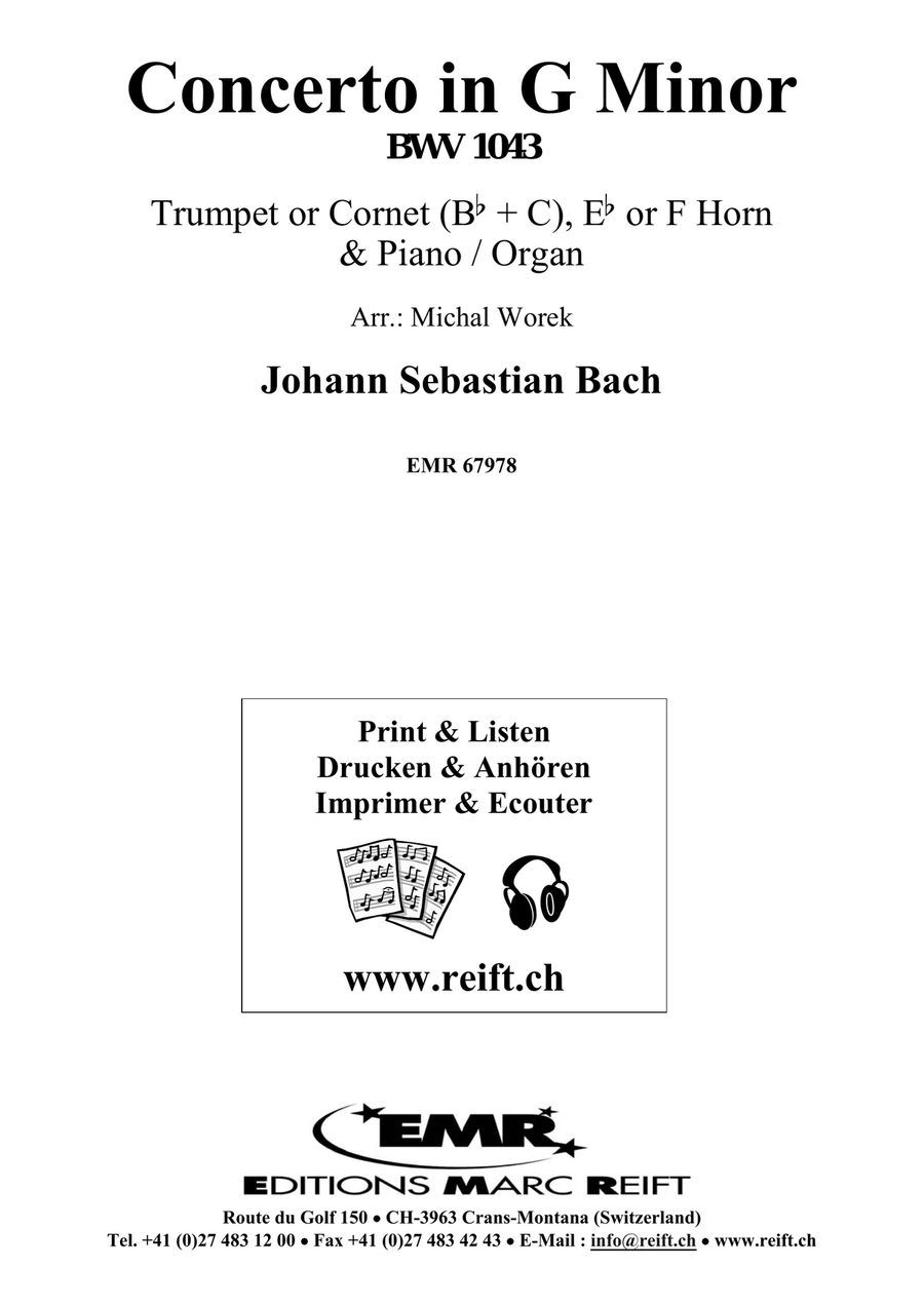 Concerto in G Minor Concerto in G Minor Horn scores gallery preview page 2