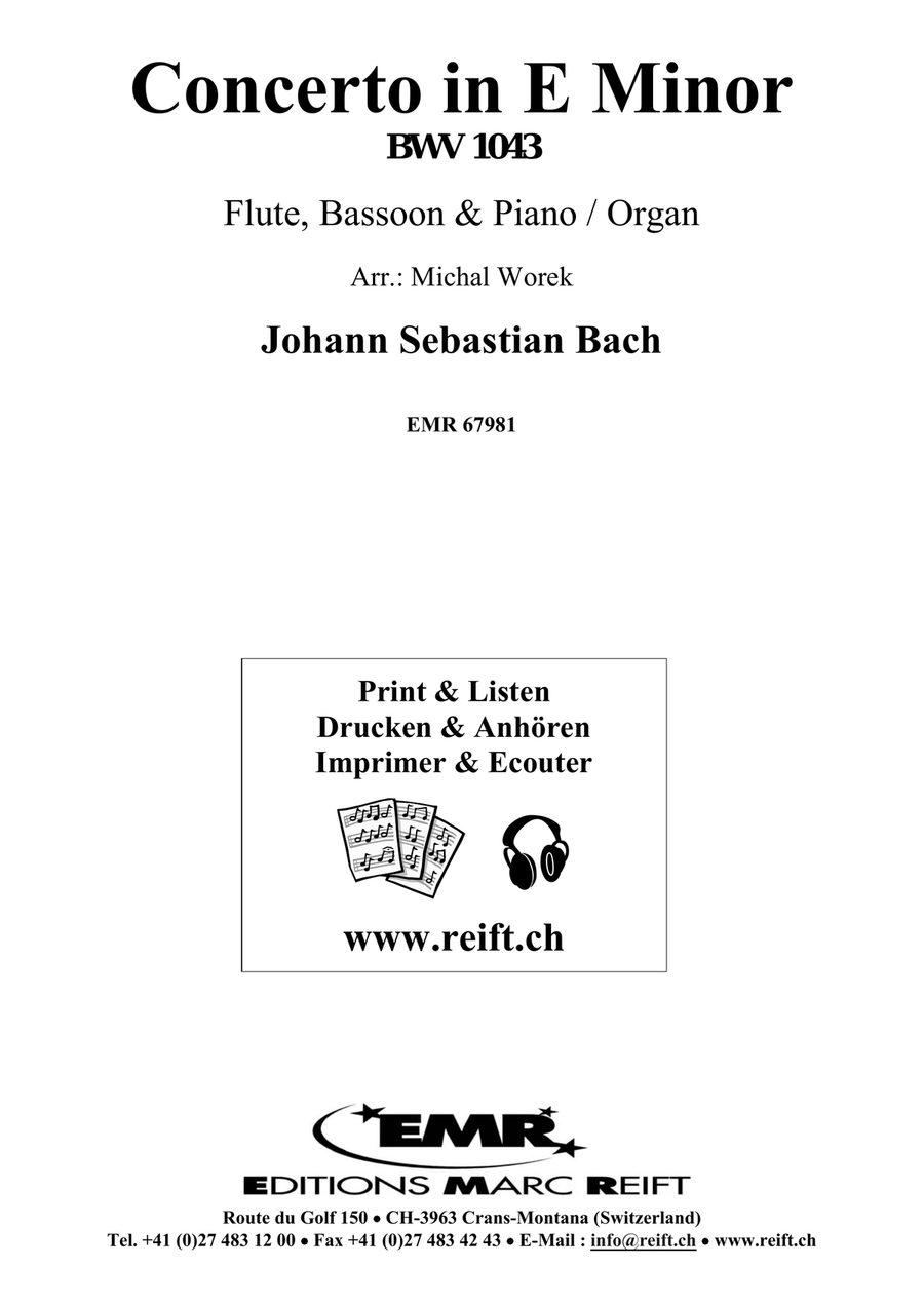 Concerto in E Minor Concerto in E Minor Bassoon scores gallery preview page 2