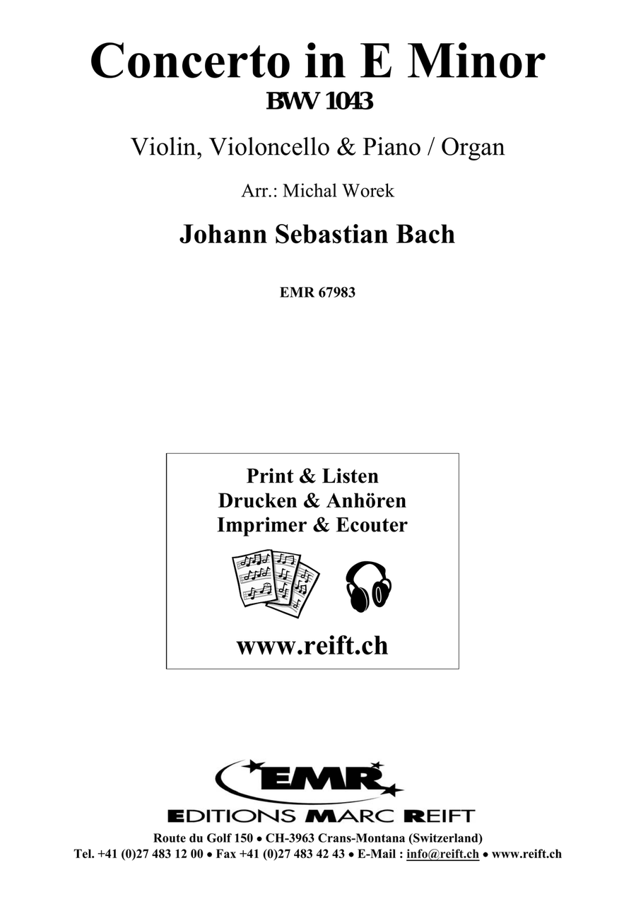 Concerto in E Minor Concerto in E Minor Piano Trio scores gallery preview page 2