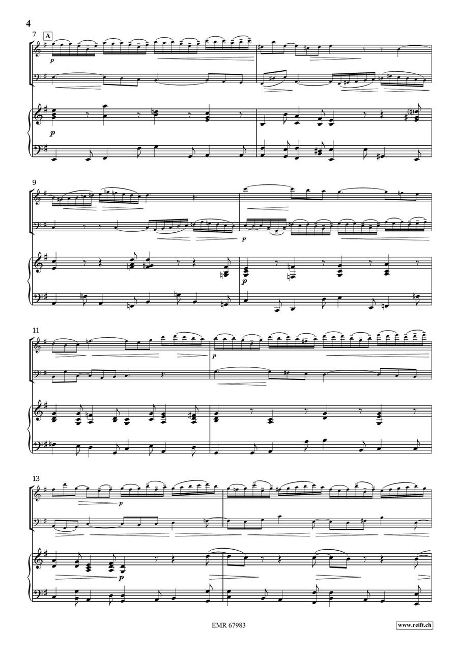 Concerto in E Minor Concerto in E Minor Piano Trio scores gallery preview page 4