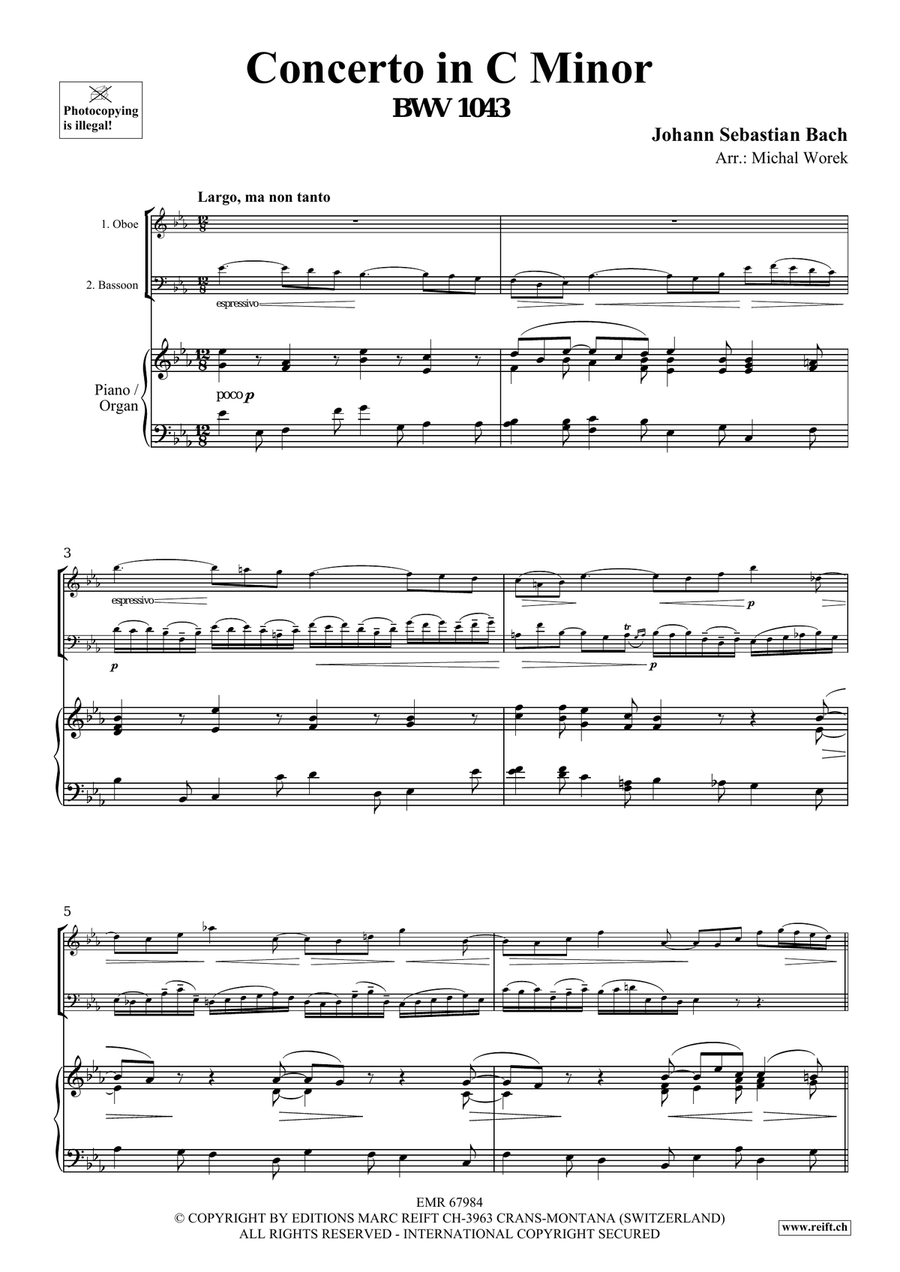 Concerto in C Minor Concerto in C Minor Bassoon scores gallery preview page 3