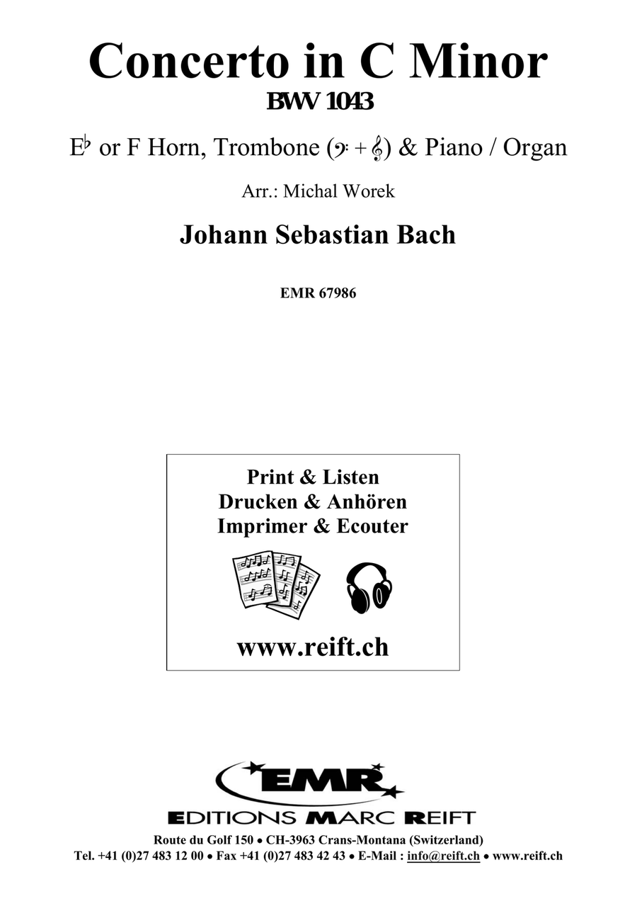 Concerto in C Minor Concerto in C Minor Horn scores gallery preview page 2