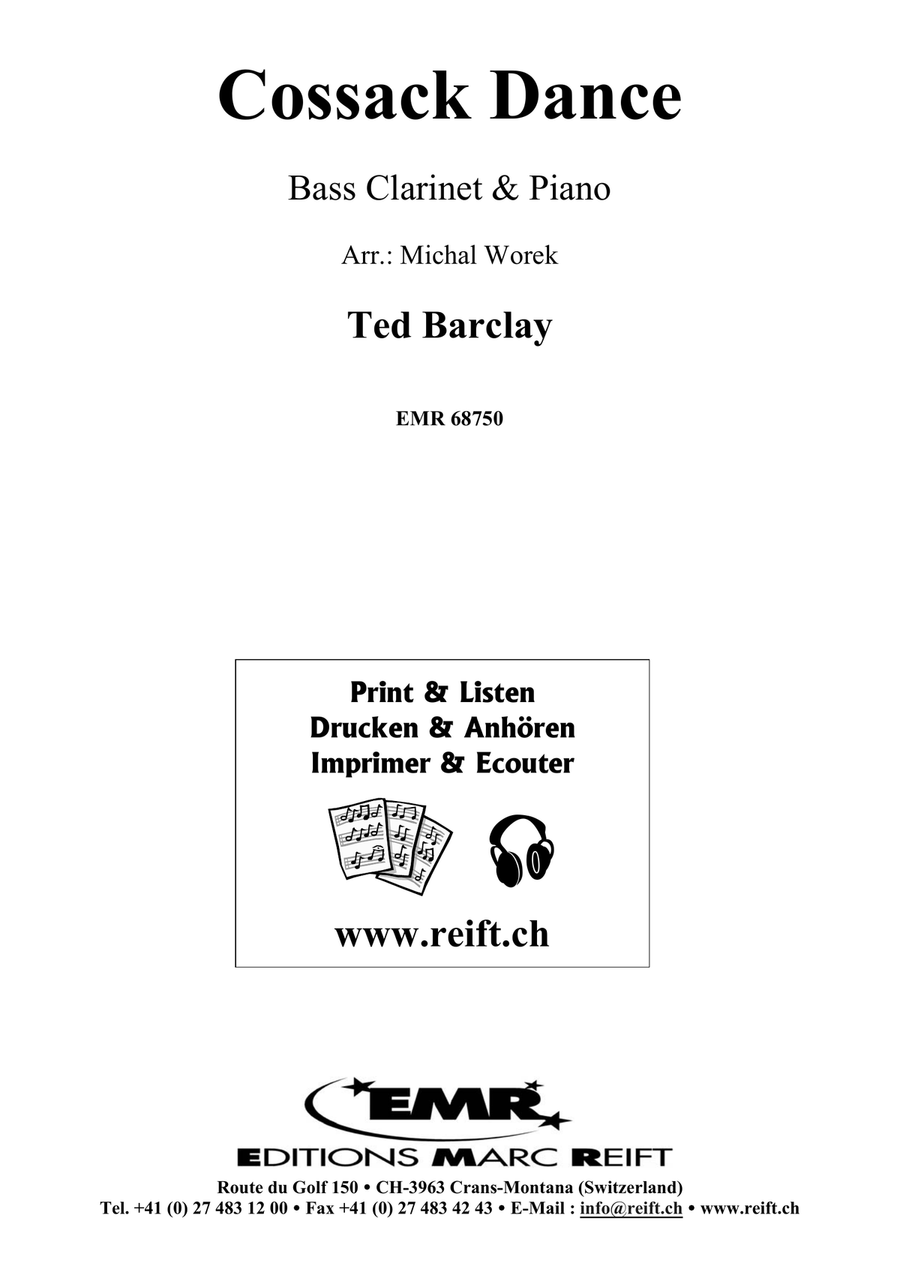 Cossack Dance by Ted Barclay Bass Clarinet - Sheet Music page 2