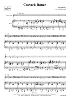 Cossack Dance Bass Clarinet scores gallery preview page 4