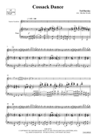 Cossack Dance Soprano Saxophone scores gallery preview page 4