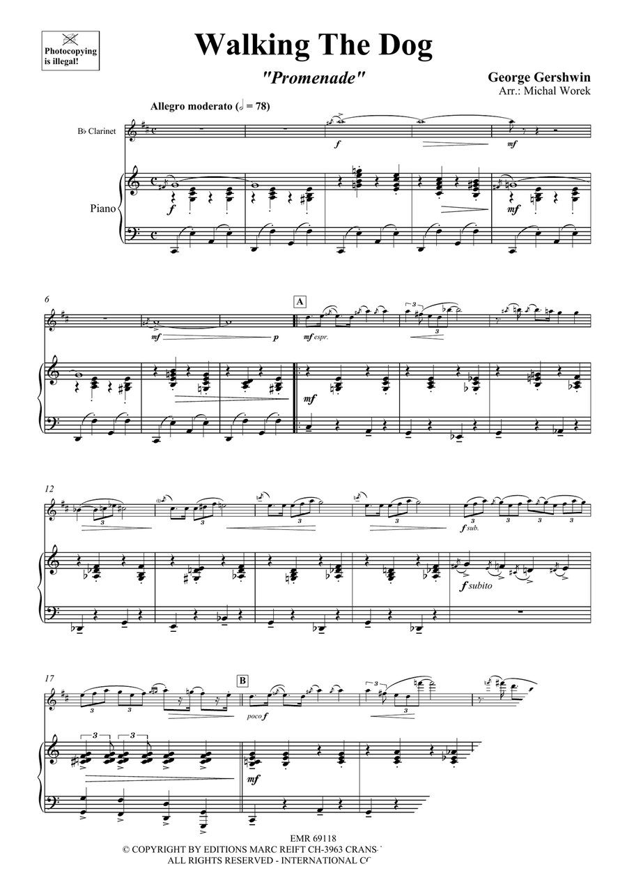 Walking The Dog Walking The Dog Clarinet Solo scores gallery preview page 4