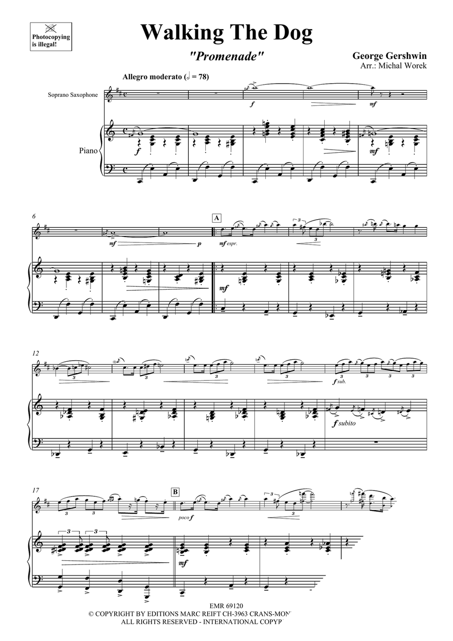 Walking The Dog Walking The Dog Soprano Saxophone scores gallery preview page 4