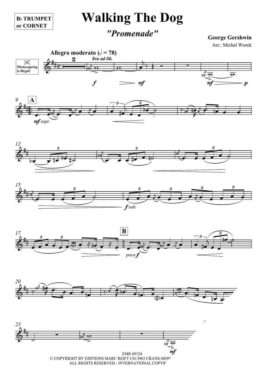 Walking The Dog Walking The Dog Cornet scores gallery preview page 3