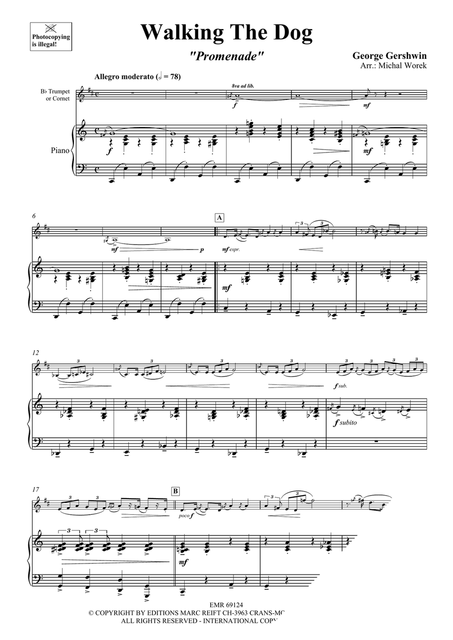 Walking The Dog Walking The Dog Cornet scores gallery preview page 4