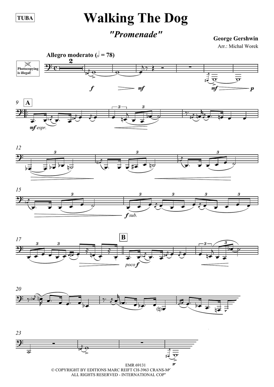 Walking The Dog Walking The Dog Tuba scores gallery preview page 3