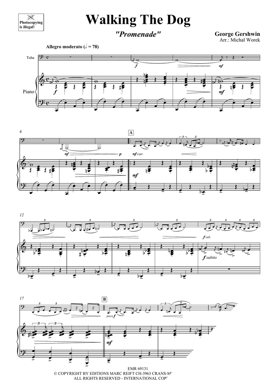 Walking The Dog Walking The Dog Tuba scores gallery preview page 4