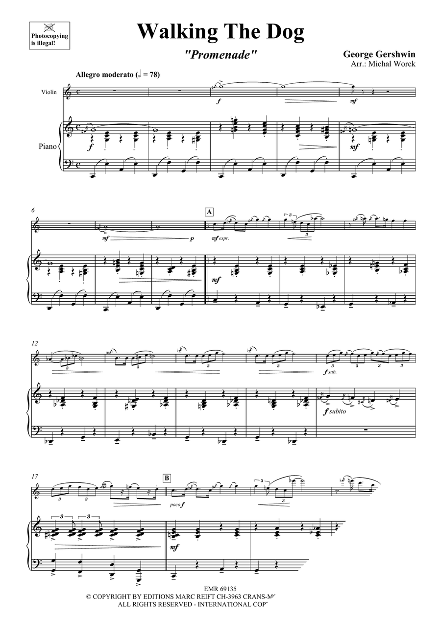 Walking The Dog Walking The Dog Violin Solo scores gallery preview page 4