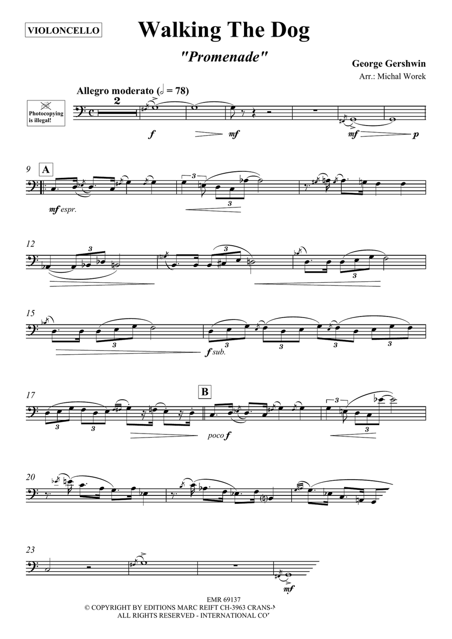 Walking The Dog Piano Accompaniment scores gallery preview page 3