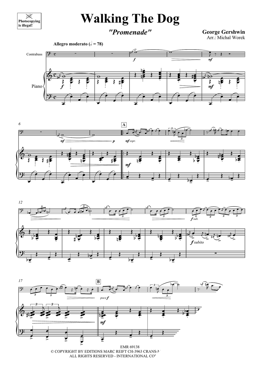 Walking The Dog Walking The Dog Double Bass scores gallery preview page 4