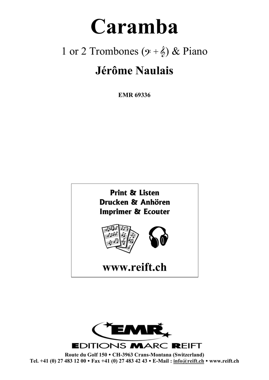 Caramba Caramba Trombone Duet scores gallery preview page 2