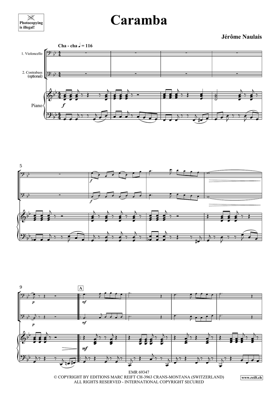 Caramba Caramba Double Bass scores gallery preview page 4