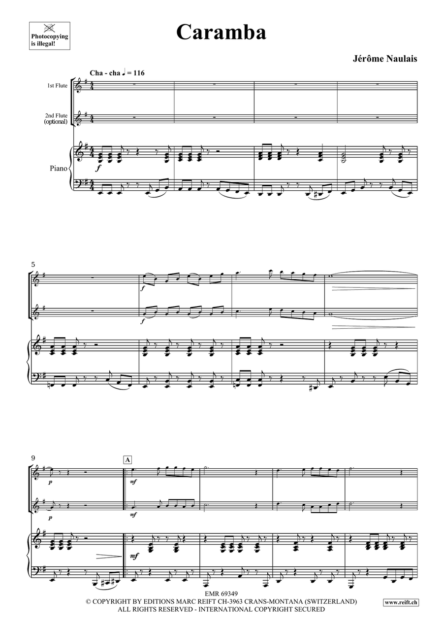 Caramba Caramba Flute Duet scores gallery preview page 4