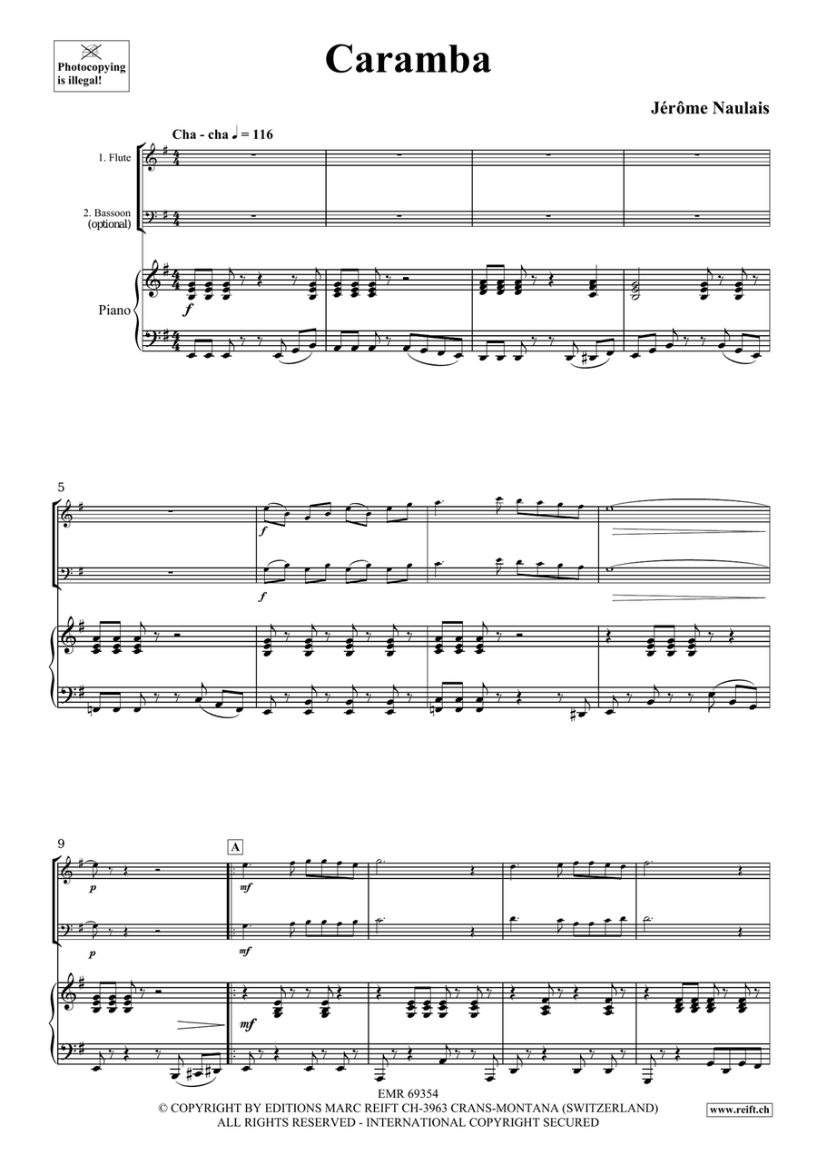 Caramba Caramba Bassoon scores gallery preview page 4