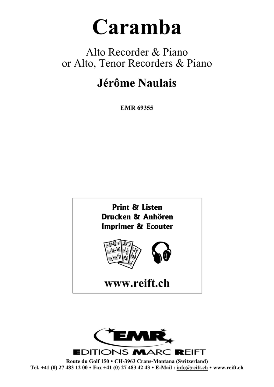 Caramba Caramba Alto Recorder scores gallery preview page 2