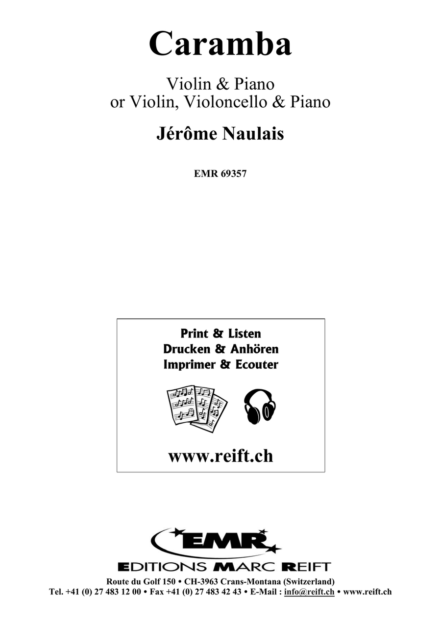 Caramba Caramba Piano Trio scores gallery preview page 2