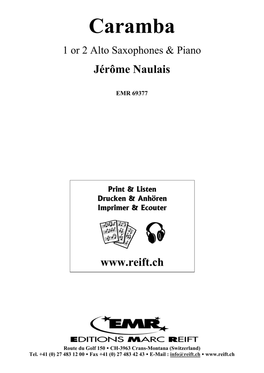 Caramba Caramba Alto Saxophone scores gallery preview page 2