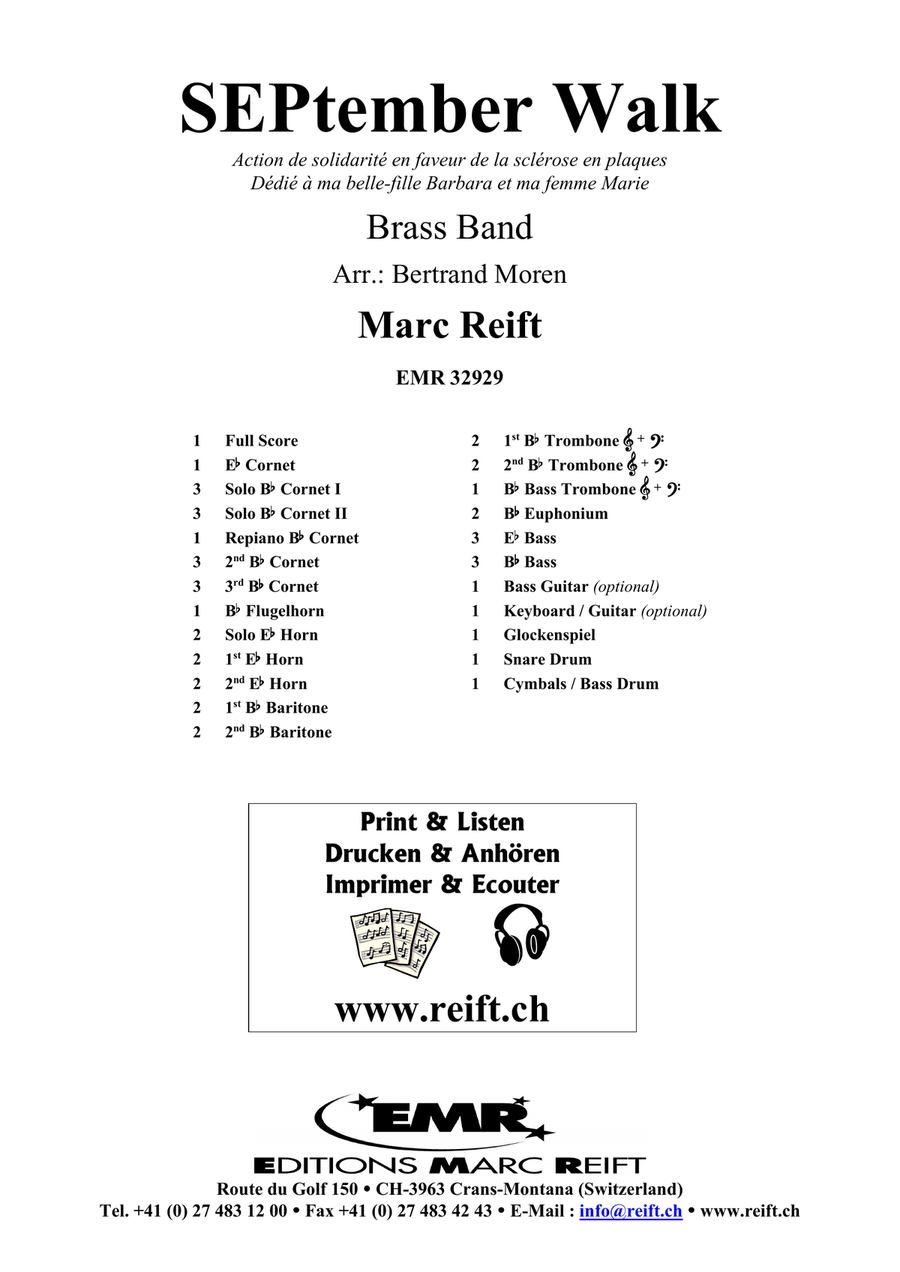 SEPtember Walk by Bertrand Moren Brass Band - Sheet Music page 2