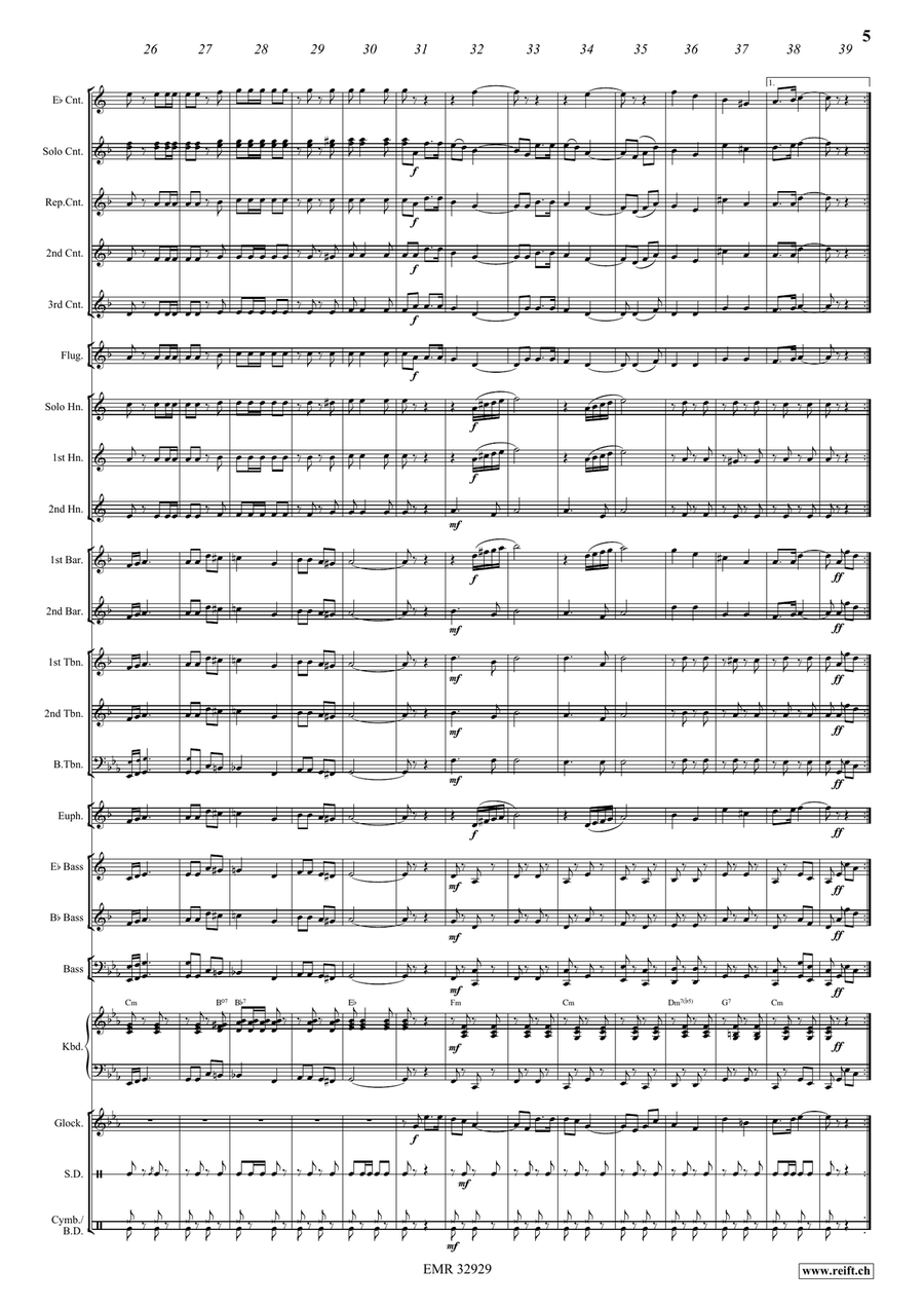 SEPtember Walk by Bertrand Moren Brass Band - Sheet Music page 5