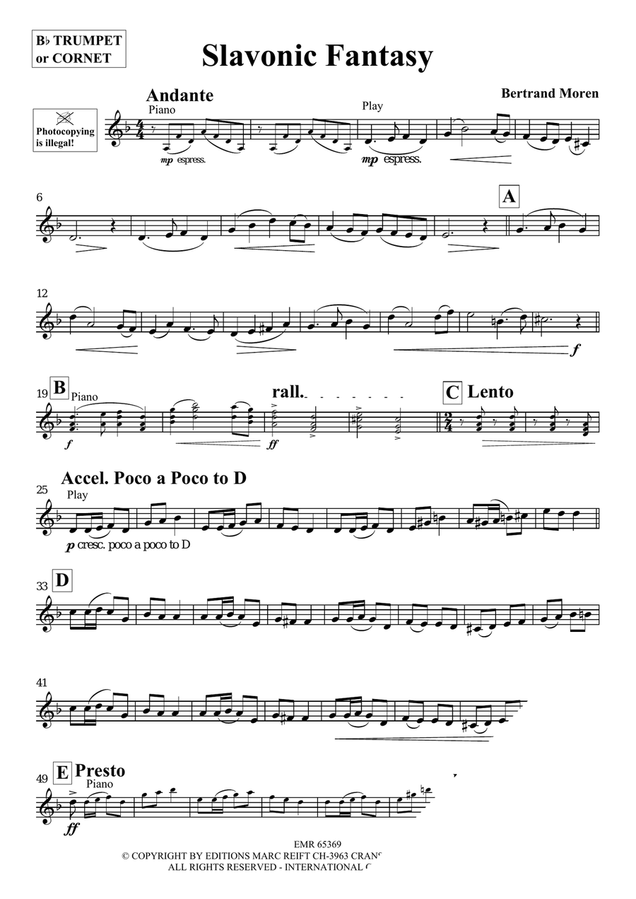 Slavonic Fantasy Slavonic Fantasy Cornet scores gallery preview page 3