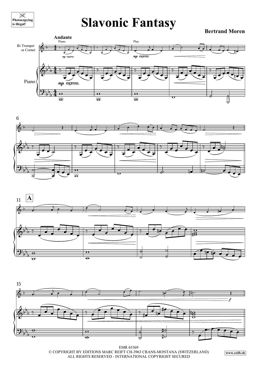 Slavonic Fantasy Slavonic Fantasy Cornet scores gallery preview page 4
