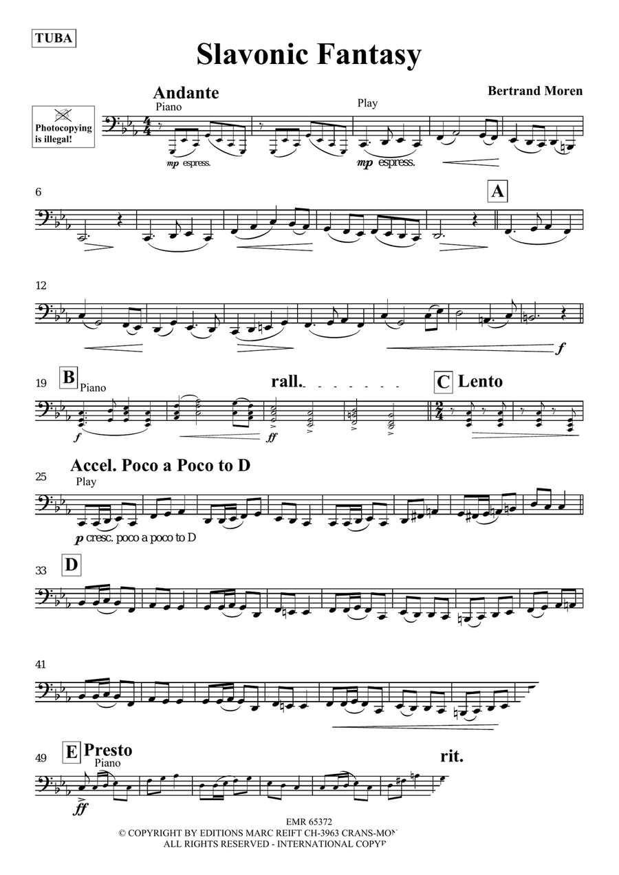 Slavonic Fantasy Slavonic Fantasy Tuba scores gallery preview page 3