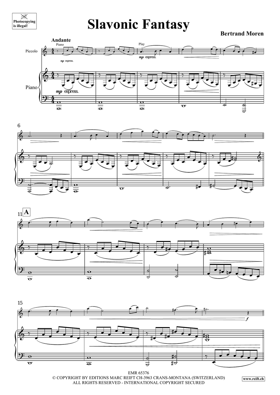 Slavonic Fantasy Slavonic Fantasy Piccolo scores gallery preview page 4