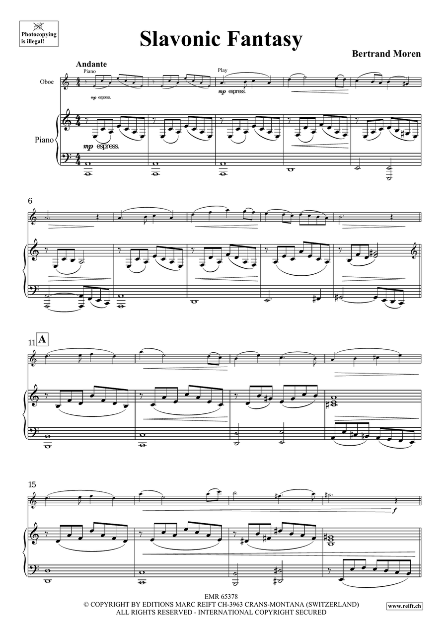 Slavonic Fantasy Slavonic Fantasy Piano Accompaniment scores gallery preview page 4