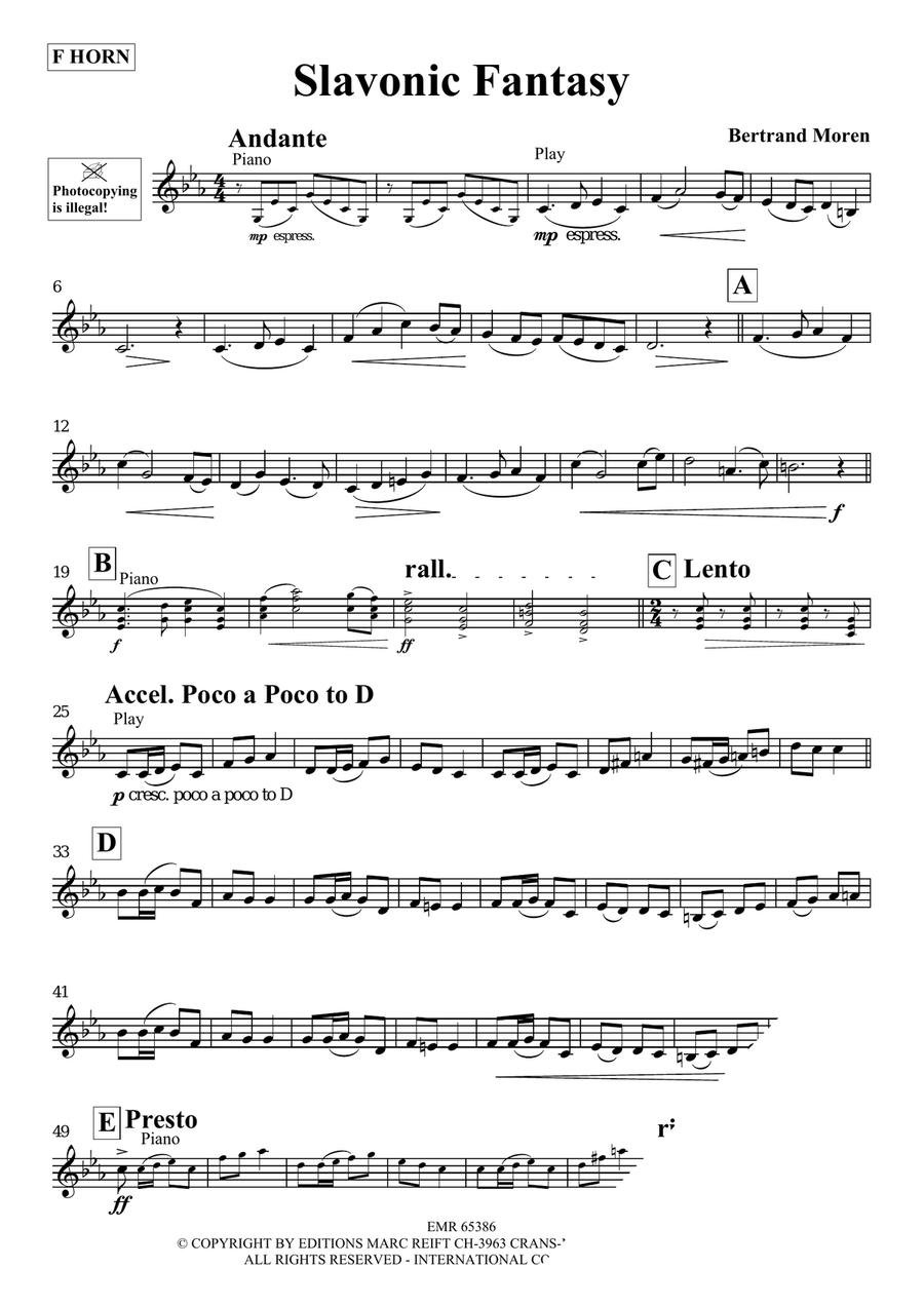 Slavonic Fantasy Slavonic Fantasy Horn scores gallery preview page 3