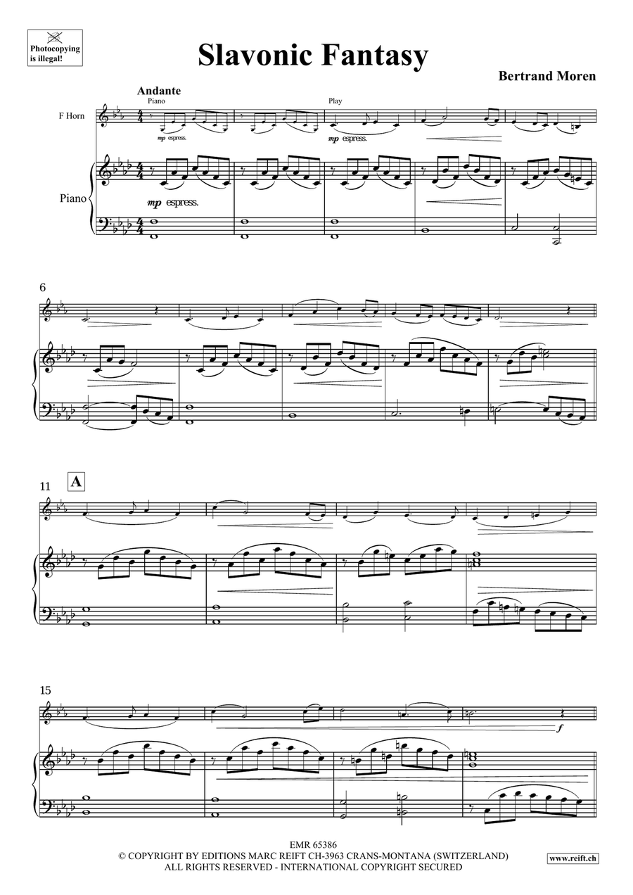 Slavonic Fantasy Slavonic Fantasy Horn scores gallery preview page 4