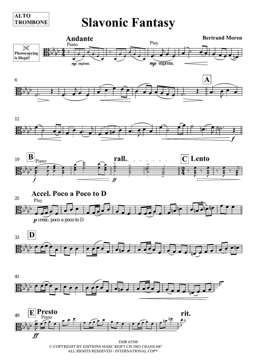 Slavonic Fantasy Slavonic Fantasy Piano Accompaniment scores gallery preview page 3