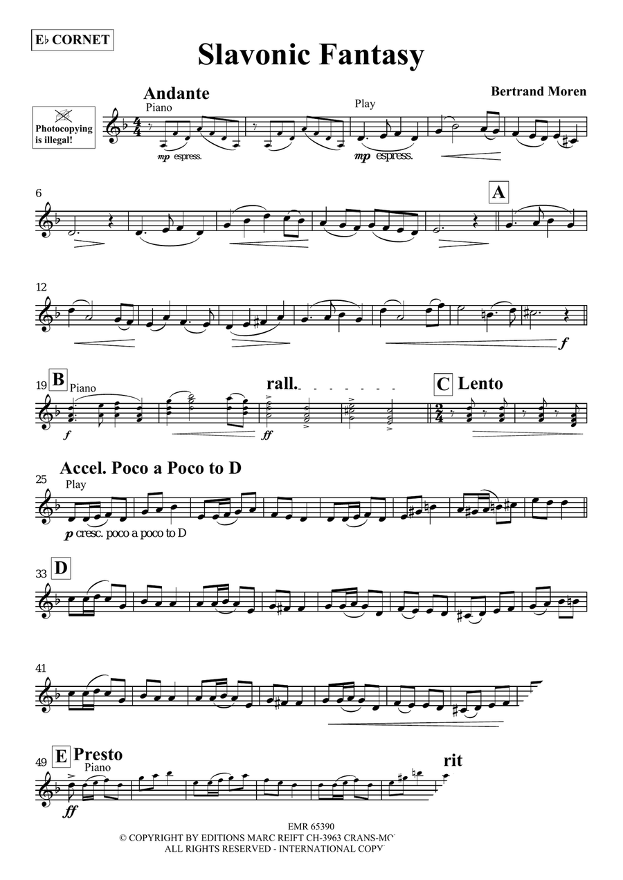 Slavonic Fantasy Slavonic Fantasy Cornet scores gallery preview page 3