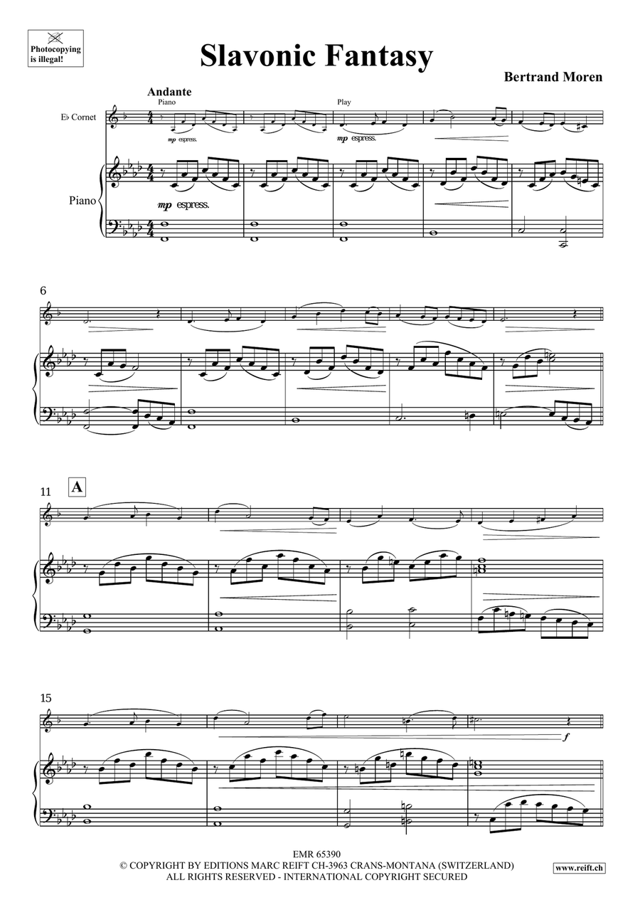 Slavonic Fantasy Slavonic Fantasy Cornet scores gallery preview page 4