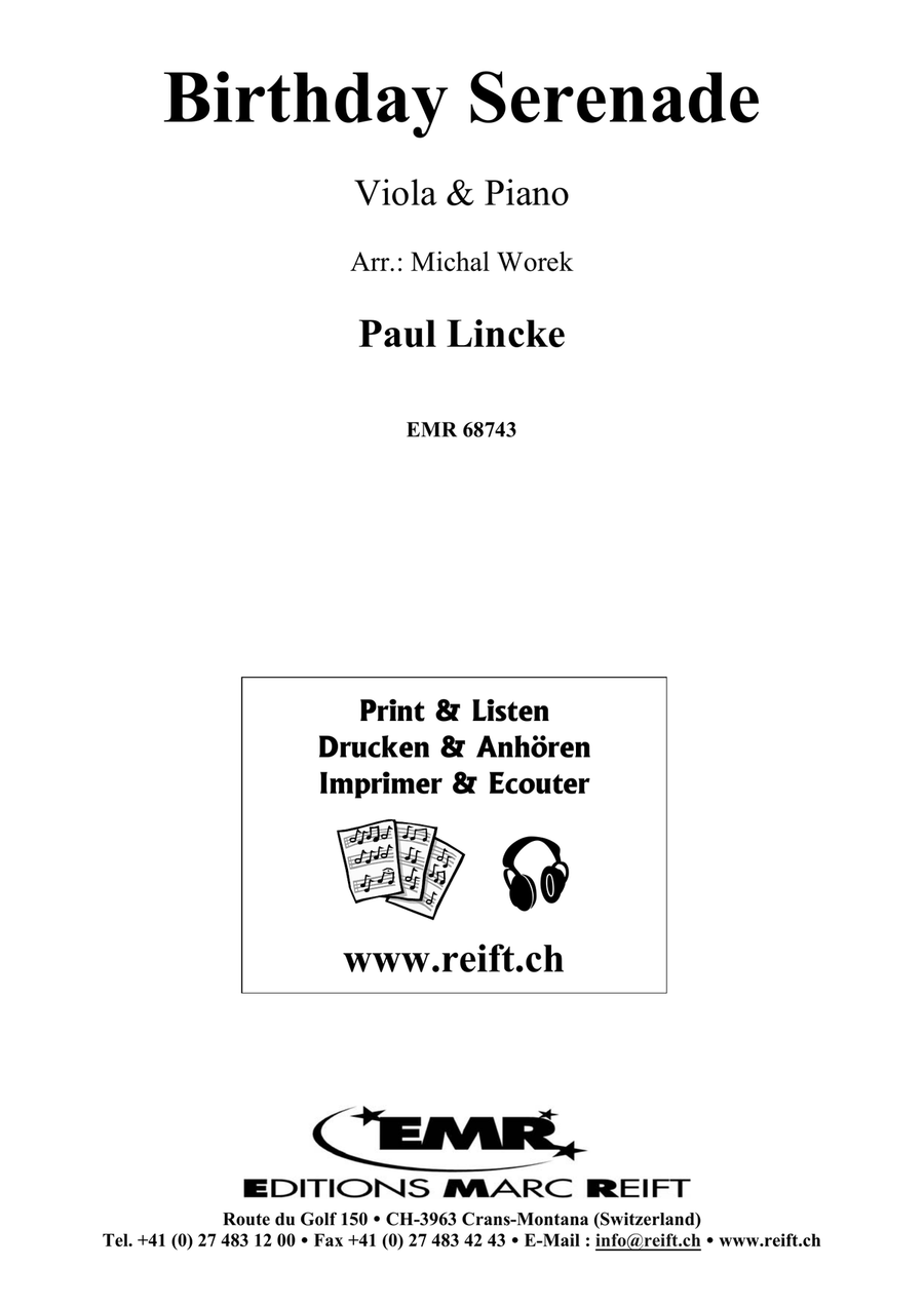 Birthday Serenade Birthday Serenade Piano Accompaniment scores gallery preview page 2