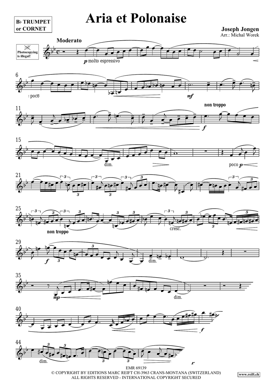 Aria et Polonaise Aria et Polonaise Cornet scores gallery preview page 3